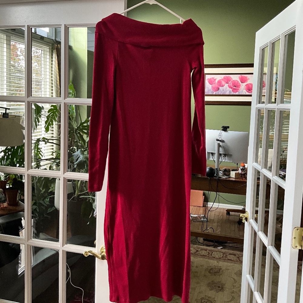 Red off the shoulder dress from Universal thread